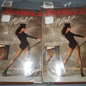 2 Pair Danskin Netskin  Suntan Tights - NWT